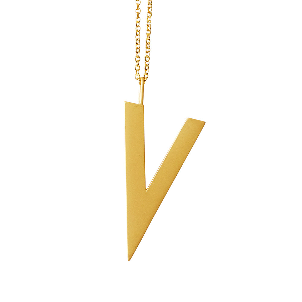 Design Letters Design Letters Archetypes vedhæng, forgyldt - 30 mm. - Bahne